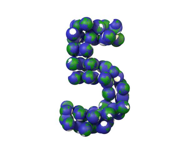 istock Earth Themed Font Number 5 1371667374