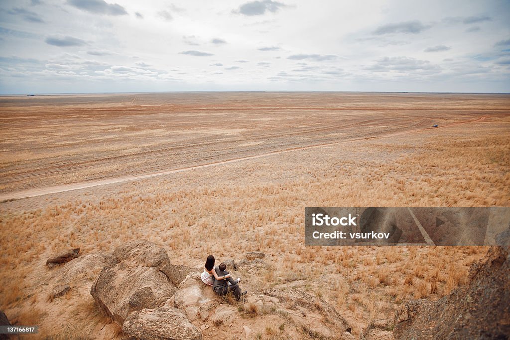 Paar in die Berge - Lizenzfrei Abenteuer Stock-Foto