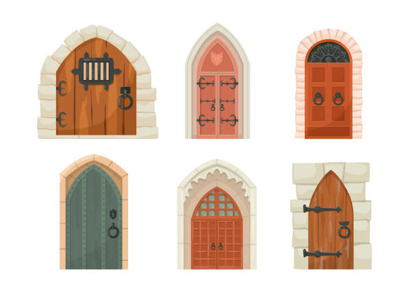 Ilustración de Puertas Del Castillo Medieval Conjunto De Ilustraciones De Dibujos Animados y más Vectores Libres de Derechos de Puerta - Entrada - iStock Ilustración de Puertas Del Castillo Medieval Conjunto De Ilustraciones De Dibujos Animados y más Vectores Libres de Derechos de Puerta - Entrada - iStock