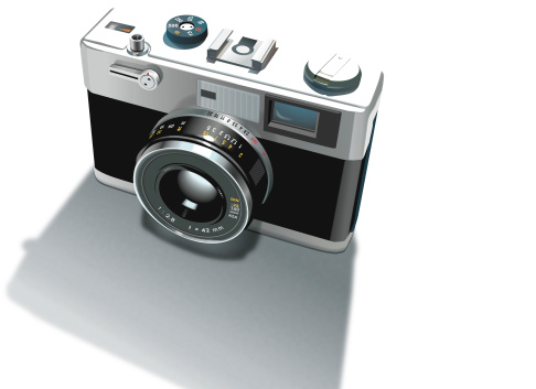 THis is an illustration of a rangefinder camera.