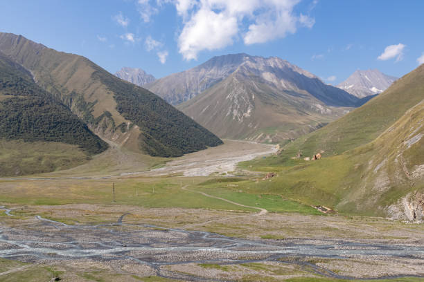 istock Truso Valley - Terek River flows down the valley in the Caucasus Mountains. Ossetia 1371678286