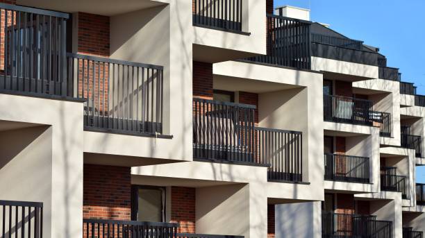 istock Abstract architecture, fragment of modern urban geometry,. 1371678477