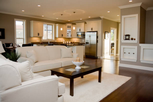 istock Living Room and Kitchen in New Home 137167905