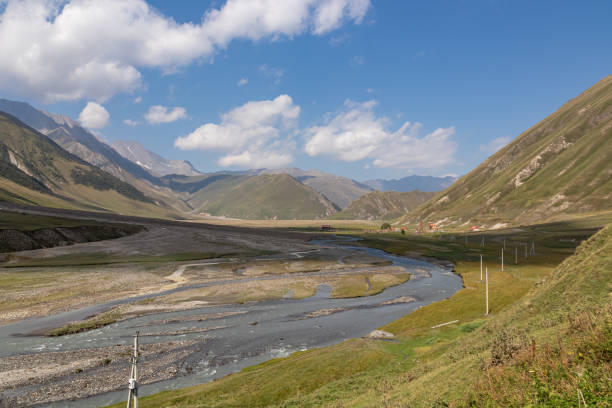 istock Truso Valley - Terek River flows down the valley in the Caucasus Mountains. Ossetia 1371679482