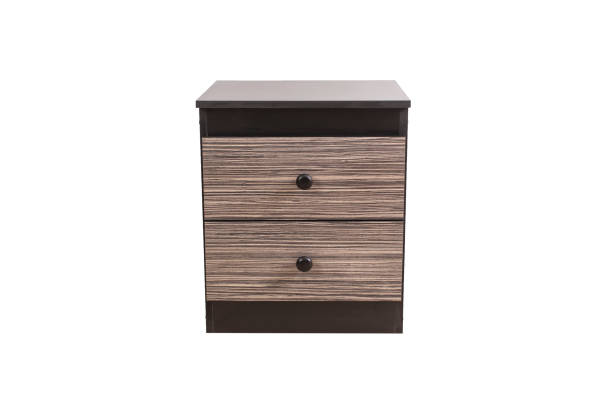 istock New dark closed bedside table isolated on white background 1371679684