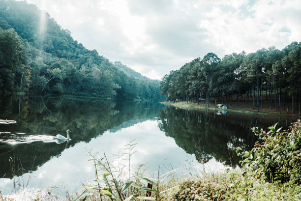 istock A small lake on the mountain 1371679698