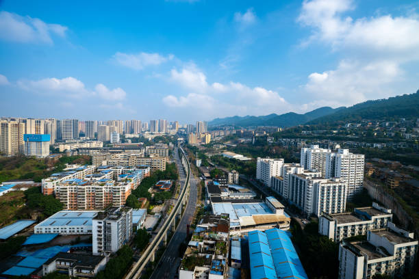 istock Sunny Chongqing city skyline 1371682278