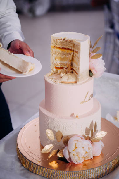 istock The process of cutting the cake into pieces 3819. 1371682536