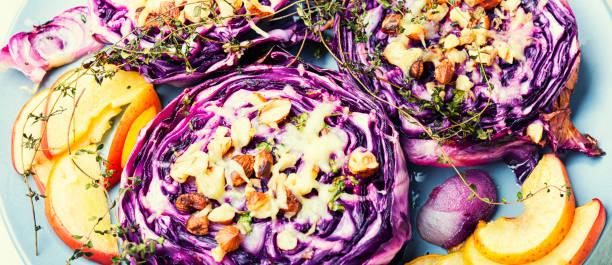 istock Baked red cabbage banquet appetizer. 1371689589