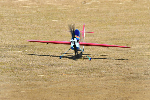 istock Radio controlled airplane on the ground 1371692356