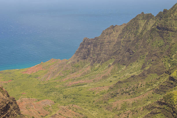 istock Panoramic top view from Napili valley in Kauai, Hawai 1371692373