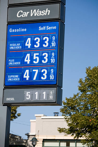 istock Sky high gas prices hit $5 a gallon 137169305