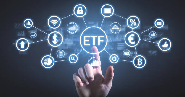 ETF-Exchange Traded Fund. Stock market trading. Finance stock photo