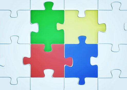 Illustration of the completed jigsaw puzzle