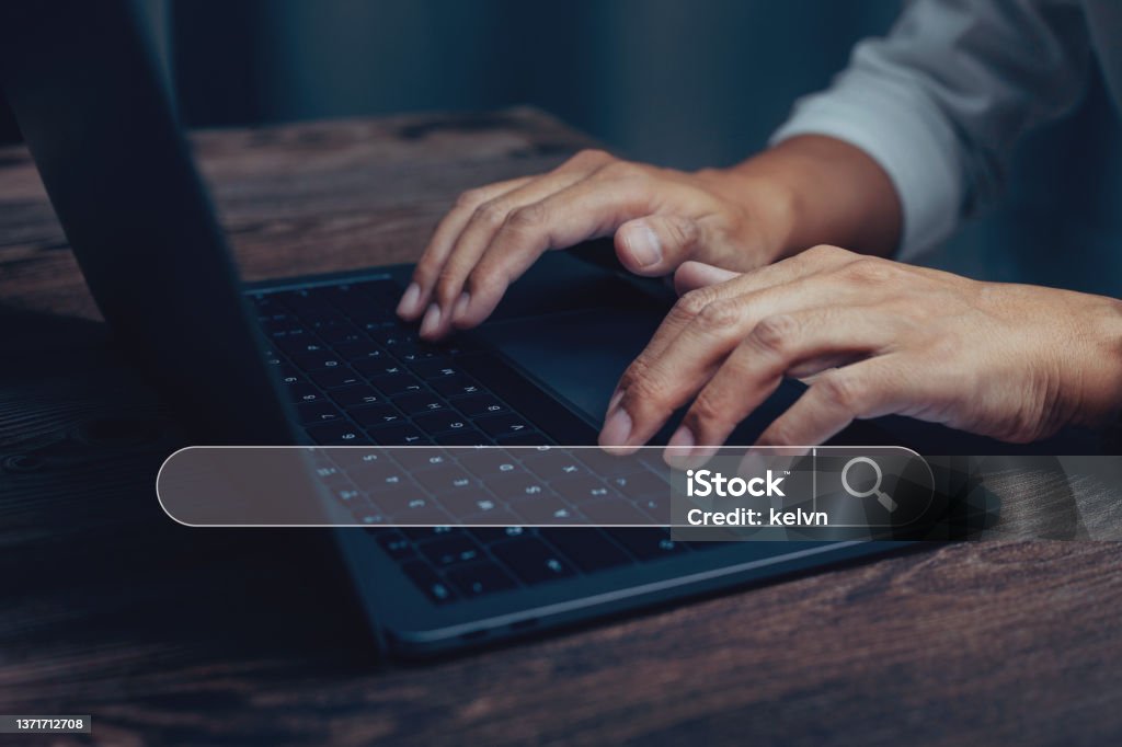 Search Data Computer Data Search Technology Search Engine Optimization With Blank Search Bar ...
