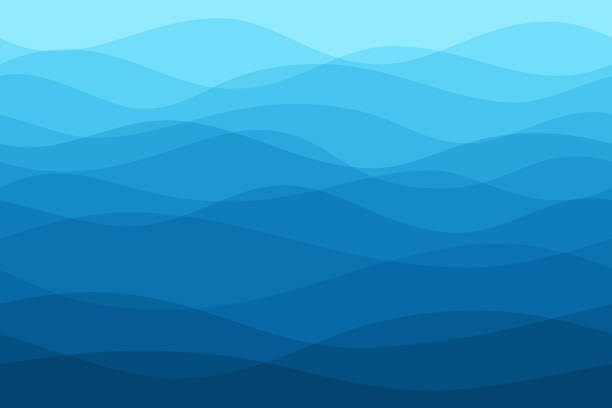 Seamless flawing background Abstract rippled water background. Carefully layered and grouped for easy editing. This illustration is designed to make a smooth seamless pattern if you duplicate it horizontally to cover more space. flowing water stock illustrations