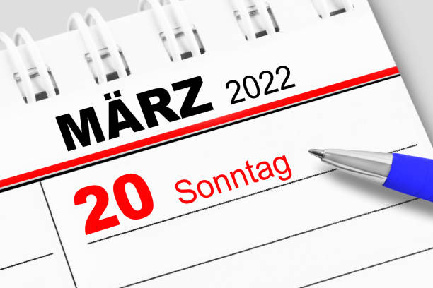 istock German calendar 2022  March 20  Sunday 1371714183