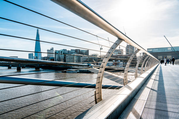 istock Millenium Bridge, crossing Thames River, London 1371715359