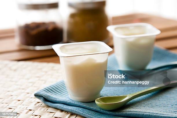 Yogurt Stock Photo - Download Image Now - Plastic Container, Yogurt, Close To