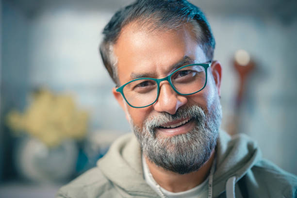 istock Mature man looks at the camera. 1371719080