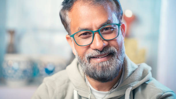 istock Mature man looks at the camera. 1371719162