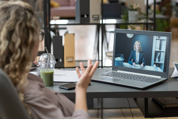 istock Business people having online conference 1371726206