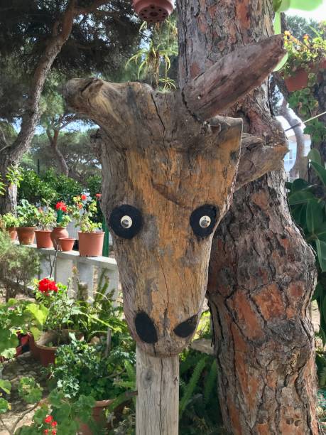 istock Wooden cow head decoration 1371726364