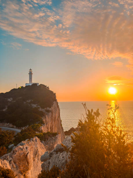 istock light house of lefkada island sunset time 1371736713
