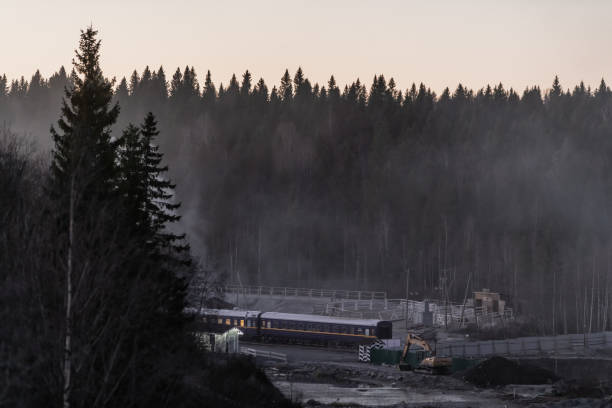 istock Train in Ruskeala national park 1371741419