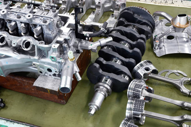 istock Disassembly and maintenance of automobile engine 1371741457