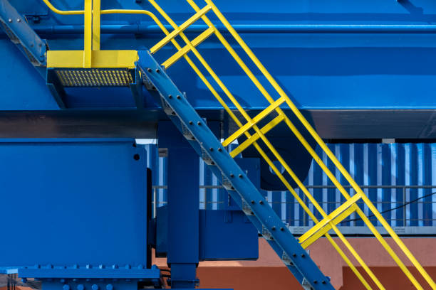 istock Hoisting machinery for large port terminals. 1371743247