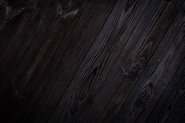 istock Decorative background with boards in black and white 1371743415