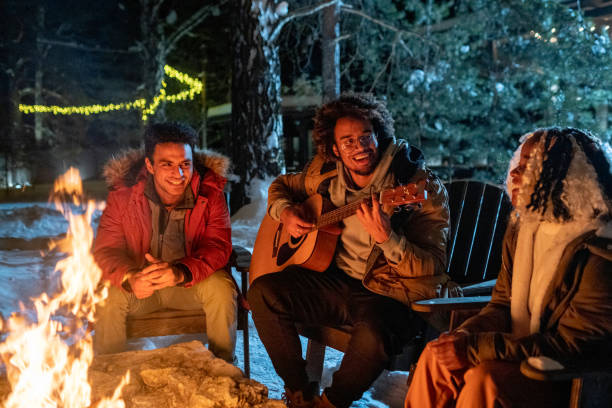 istock People spending winter holidays in the forest 1371743425