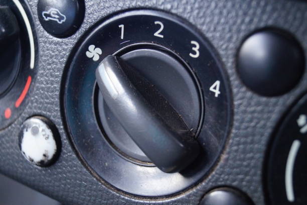 istock Car AC speed adjustment knob 1371745321