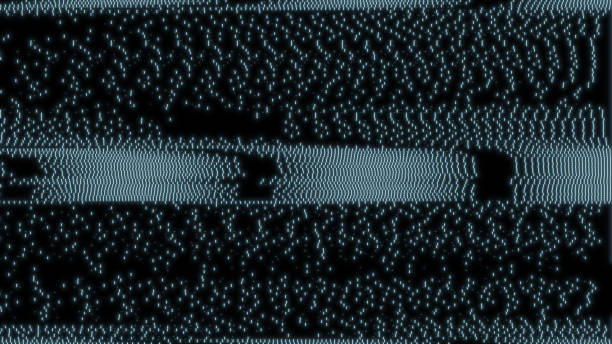 istock Glitch noise static television VFX pack. Visual video effects stripes background, CRT tv screen no signal glitch effect 1371751906