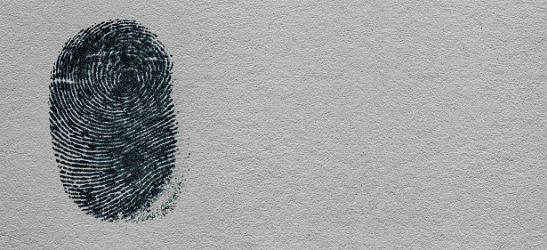 Black macro fingerprint,Fingerprint detail,