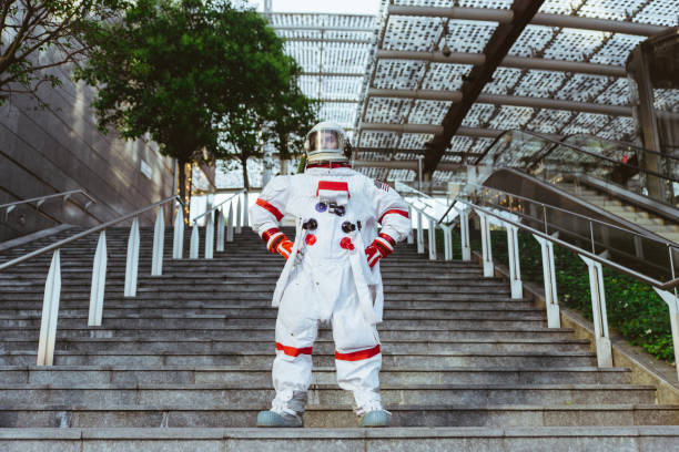 istock spaceman in a futuristic station 1371765116