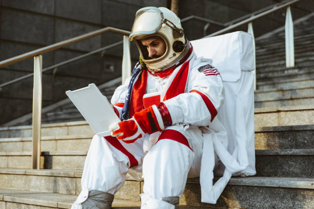istock spaceman in a futuristic station 1371765195