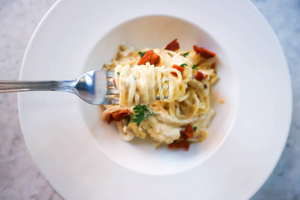 istock spaghetti or spaghetti carbonara, pasta carbonara 1371766629