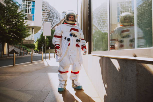 istock spaceman in a futuristic station 1371766639