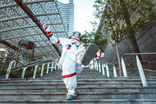 istock spaceman in a futuristic station 1371767117