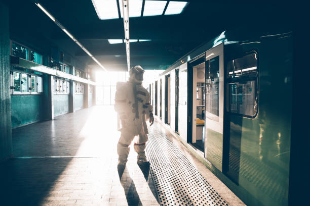 istock spaceman in a futuristic station 1371767412