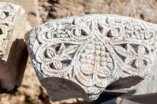 Ruins of the Umayyad citadel at Anjar. UNESCO world heritage in Lebanon
