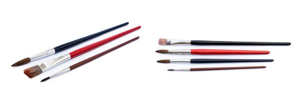istock Set of paint brushes 1371772476