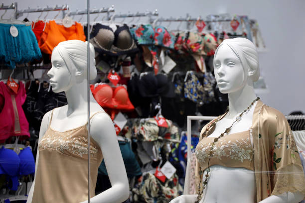 istock Female mannequins in underwear 1371773688