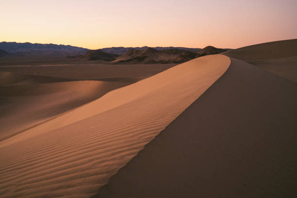istock Light and texture on a sand dune at sunset 1371774303