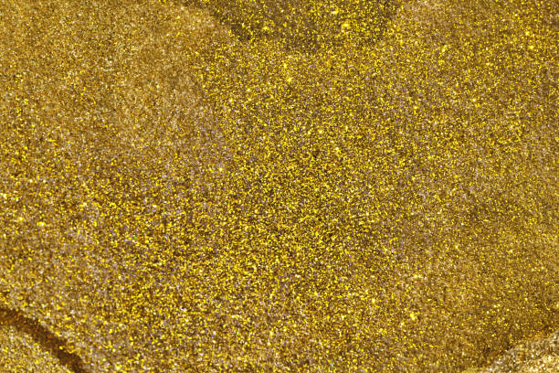 istock Golden glitter texture christmas abstract background. Yellow glitter texture 1371776203