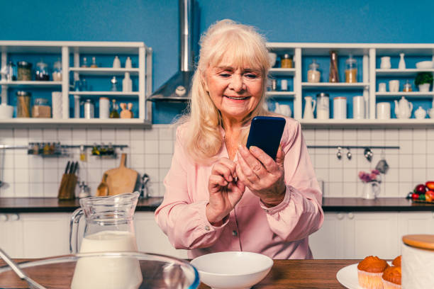 istock Beautiful senior woman baking in the kitchen 1371784494