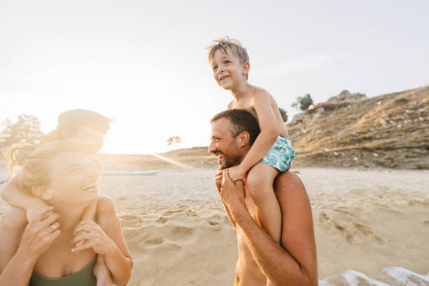 istock Four of us at the beach 1371786914