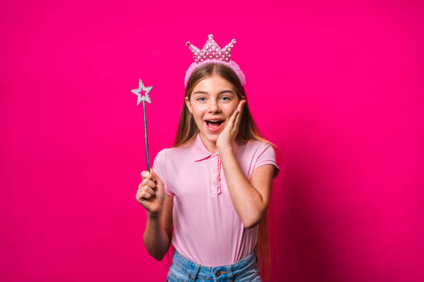 Beautiful cute girl at elementary school at home - Child in young age smiling, concepts about family, infant and lifestyle